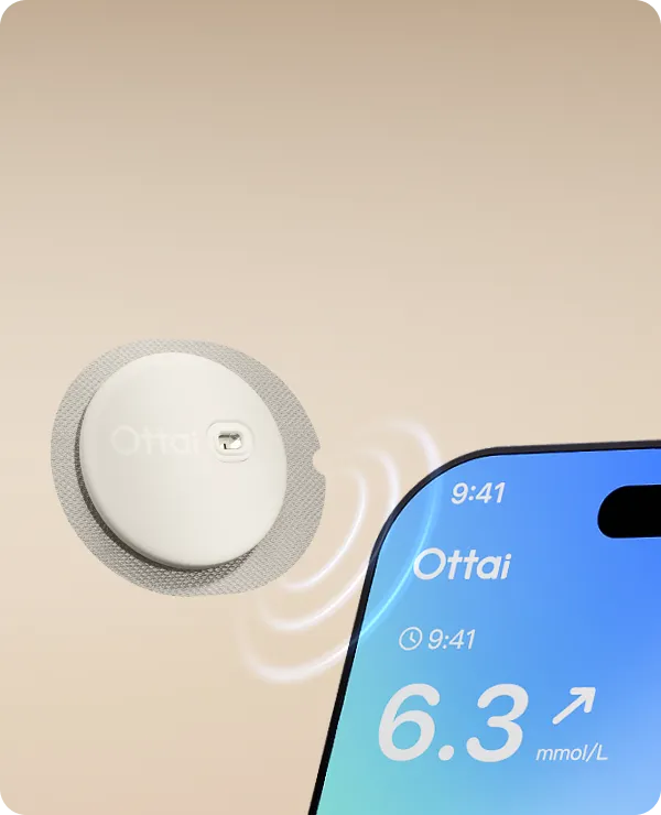 Ottai Australia | glucose monitoring device and APP for 24/7 tracking